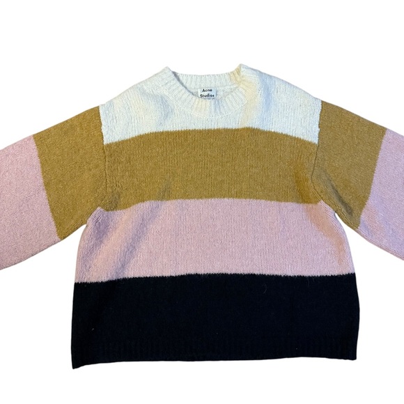Acne Studios Oversized Stripe Pullover Size Medium - Picture 3 of 7